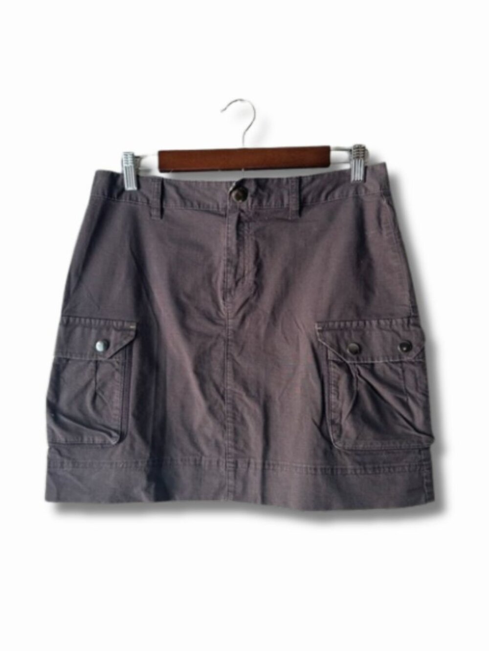 Columbia Sportswear Brown Ripstop Cargo Mini Skirt Camo Trim Womens Y2K Size 8